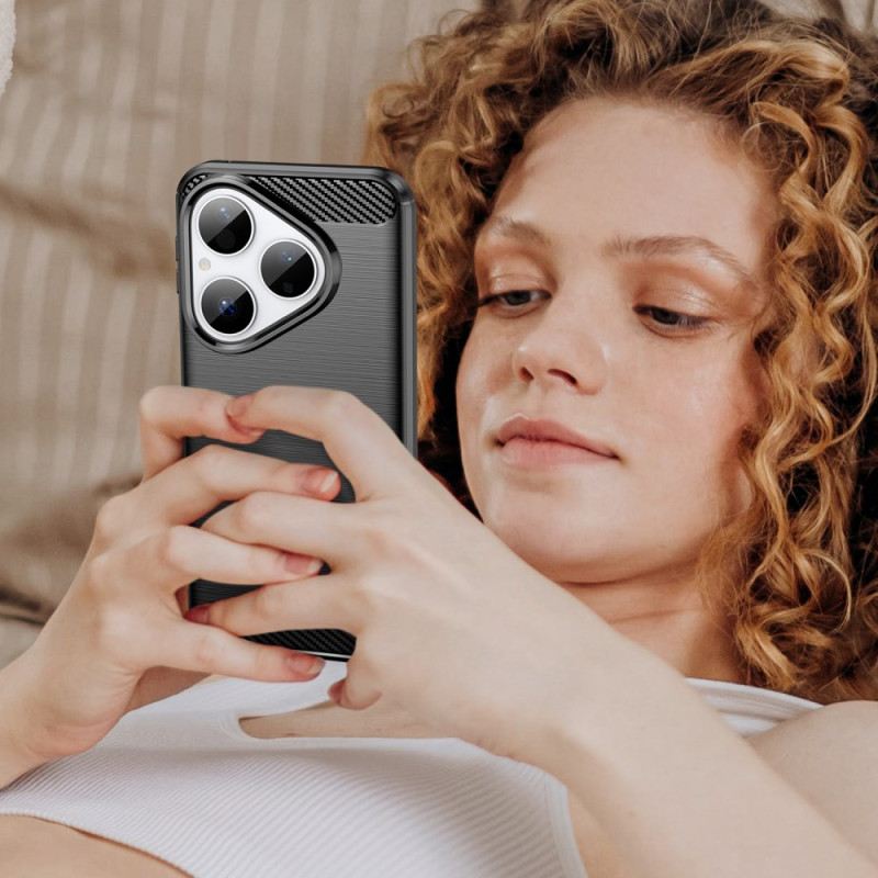 Tok Huawei Pura 80 Szálcsiszolt Szénszálas