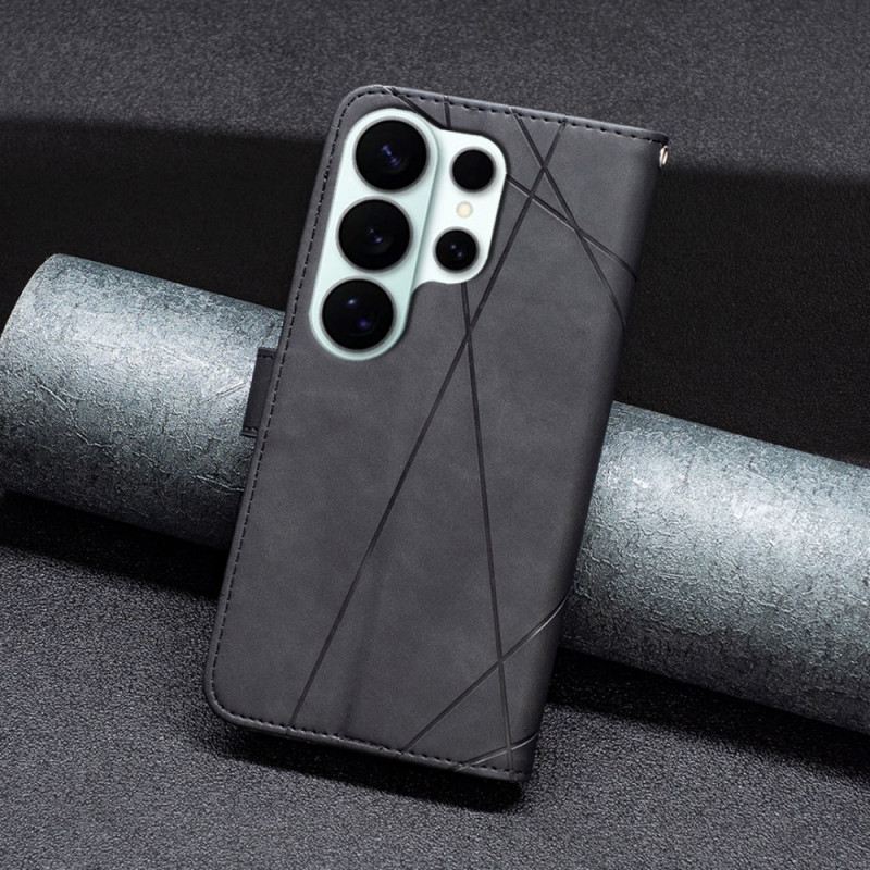 Bőrtok Samsung Galaxy S26 Ultra Binfen Geometrikus Szín