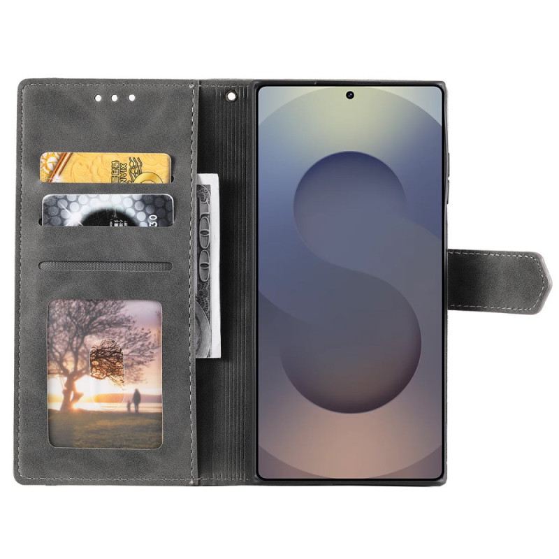 Bőrtok Samsung Galaxy S26 Ultra Kétszínű Dizájn