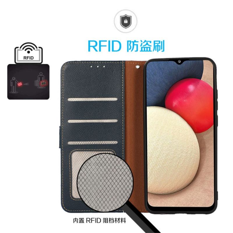 Bőrtok Samsung Galaxy S26 Ultra Kétszínű Khazneh Rfid Védelemmel