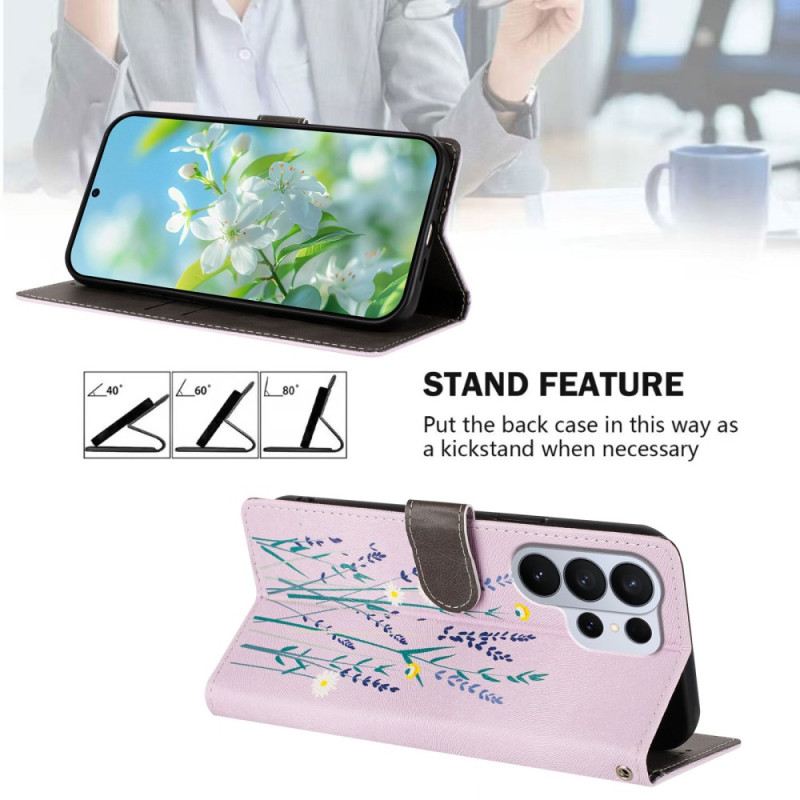 Bőrtok Samsung Galaxy S26 Ultra Levendula