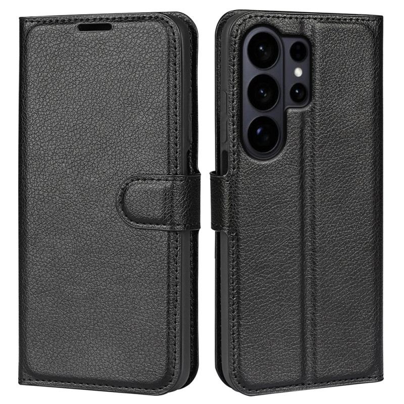 Bőrtok Samsung Galaxy S26 Ultra Licsi Műbőr