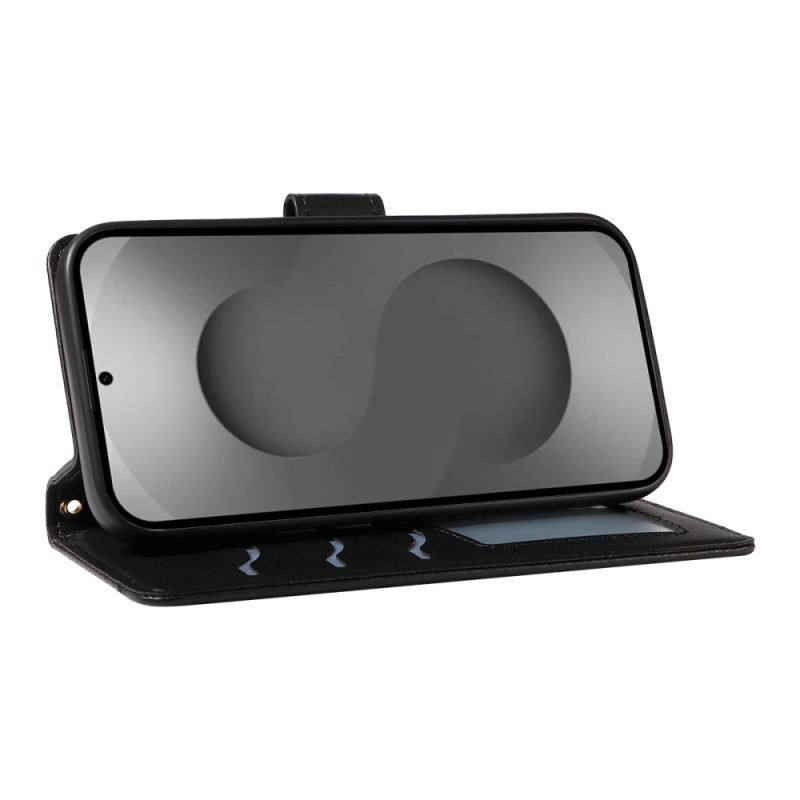 Bőrtok Samsung Galaxy S26 Ultra Steppelt Pánttal És Vállpánttal