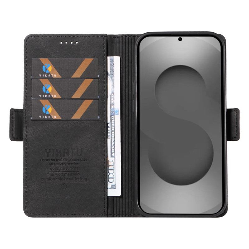 Bőrtok Samsung Galaxy S26 Ultra Yikatu Velúr Hatás