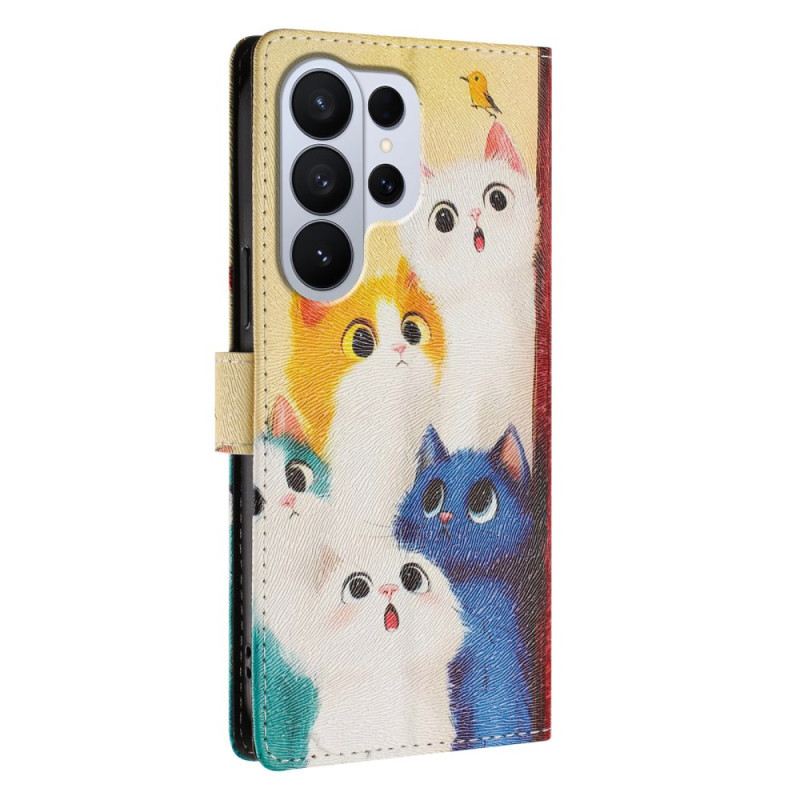Fliptok Samsung Galaxy S26 Ultra Színes Macskák
