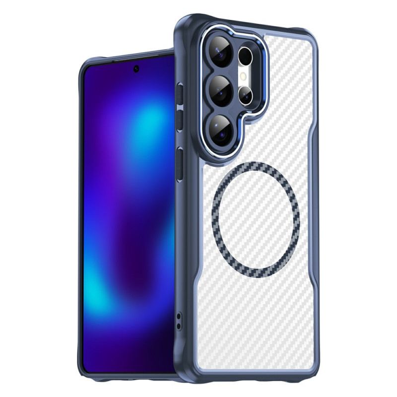 Mobiltelefon Tokok Samsung Galaxy S26 Ultra Magsafe Hibrid Védelemmel Ellátott Szénszálas Textúra