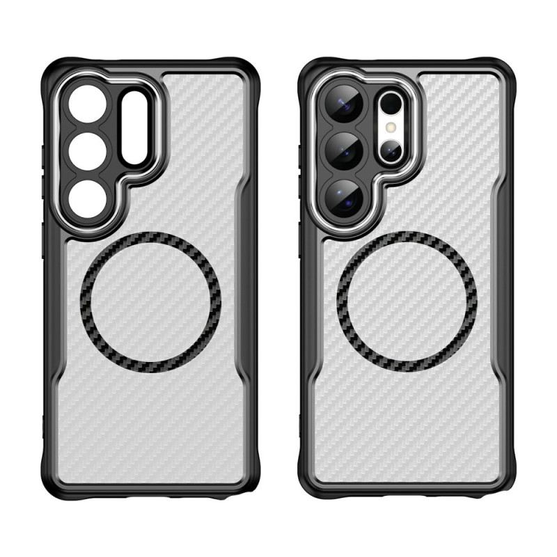 Mobiltelefon Tokok Samsung Galaxy S26 Ultra Magsafe Hibrid Védelemmel Ellátott Szénszálas Textúra