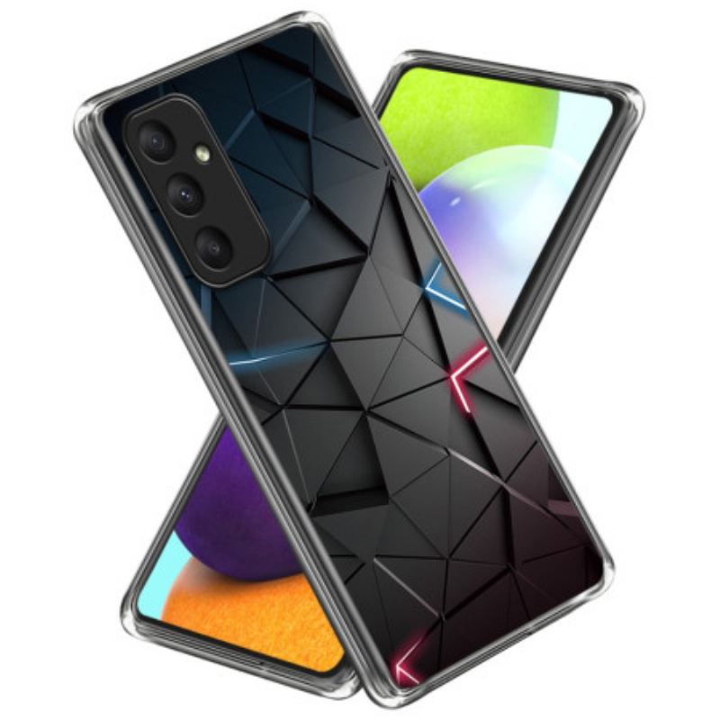 Mobiltelefon Tokok Samsung Galaxy A55 5g Fekete Háromszögek