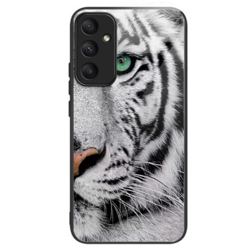 Tok Samsung Galaxy A55 5g Fehér Tigris Edzett Üveg