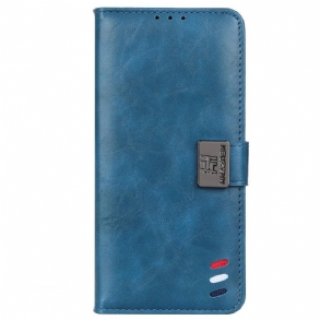 Fliptok / Bőrtok Samsung Galaxy M33 5G Háromszínű Ezüst Csat