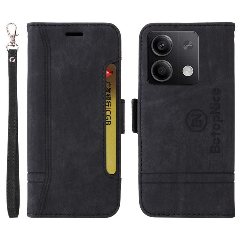 Bőrtok Xiaomi Redmi Note 13 5g Bőr Stílusú Betopnice