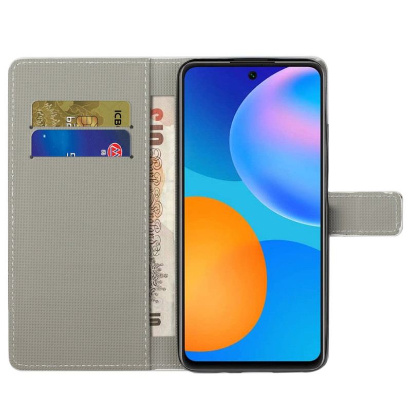 Bőrtok Xiaomi Redmi Note 13 5g Szikrázó Pillangók