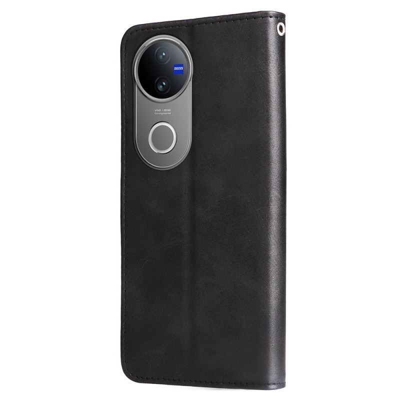 Bőrtok Vivo V50 5g Cipzáras Zseb