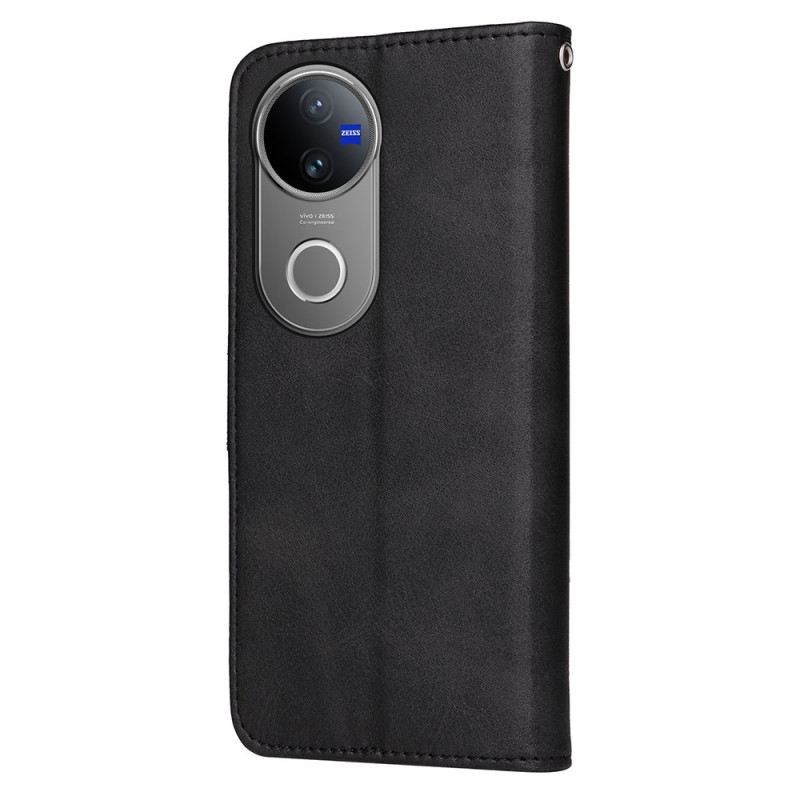 Bőrtok Vivo V50 5g Sima Bőrhatású