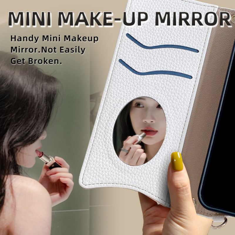 Fliptok Vivo V50 5g Bőrhatású És Láncos Pénztárca