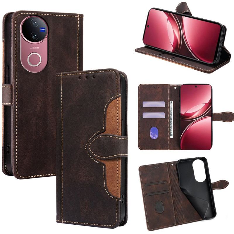 Fliptok Vivo V50 5g Kétszínű Virágmintás