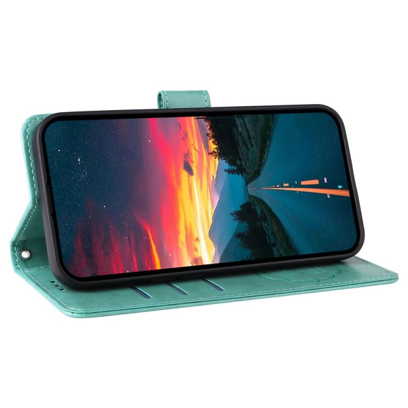 Fliptok Vivo V50 5g Virágmintás Pillangóminta