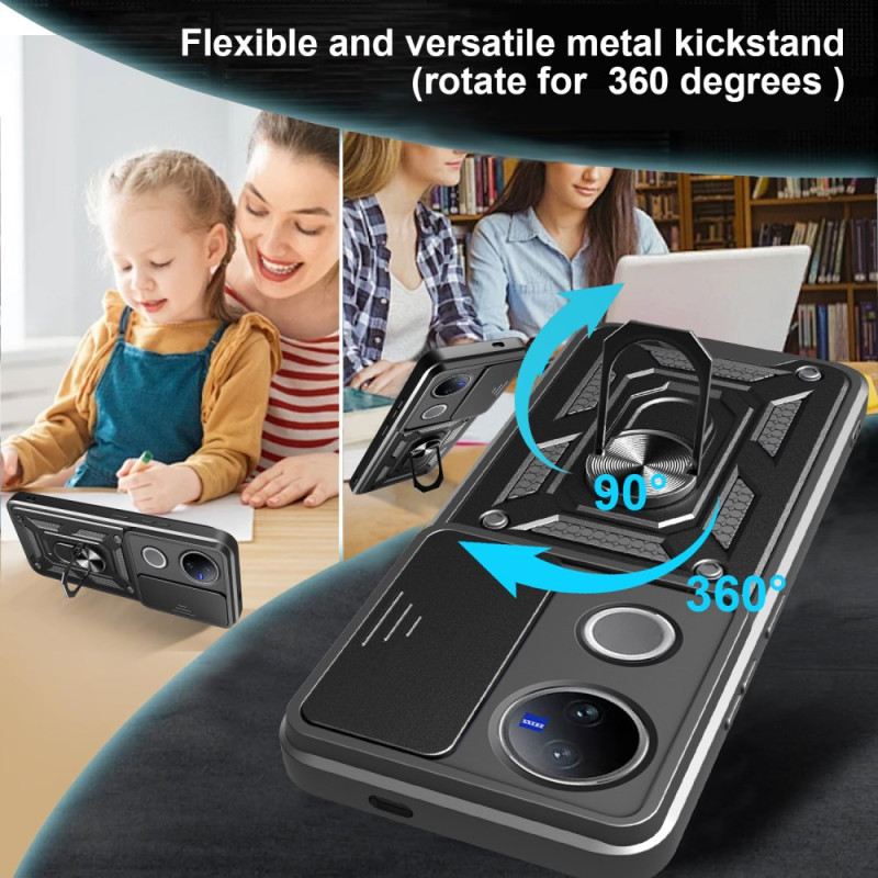 Mobiltelefon Tokok Vivo V50 5g Csúszó Kamerafedél És Tartó