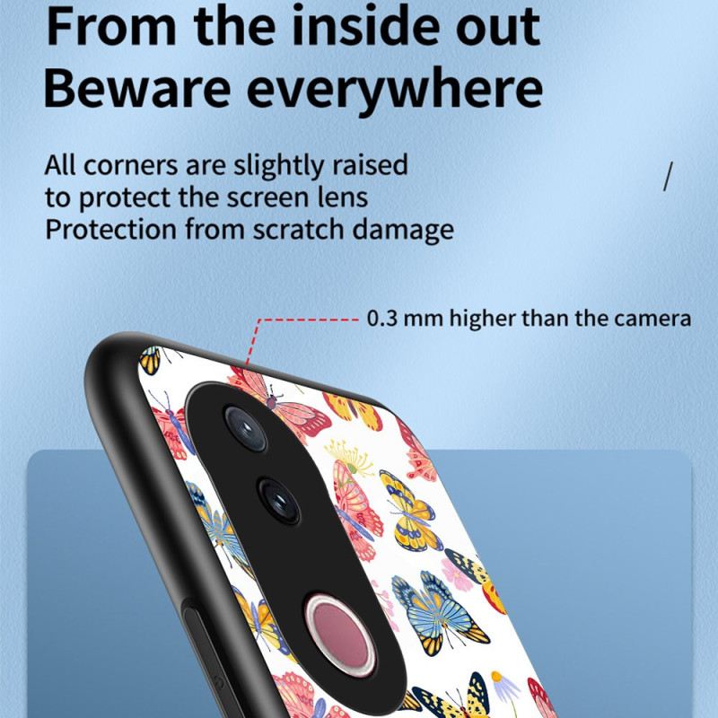 Tok Vivo V50 5g Edzett Üveg Pillangóminta