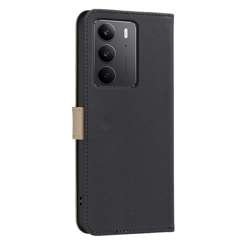 Bőrtok Realme C75 Binfen Color Virágminta