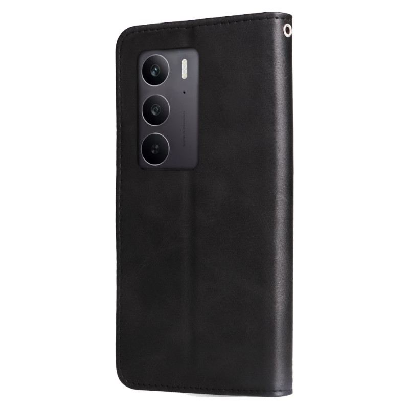 Bőrtok Realme C75 Cipzáras Tasak