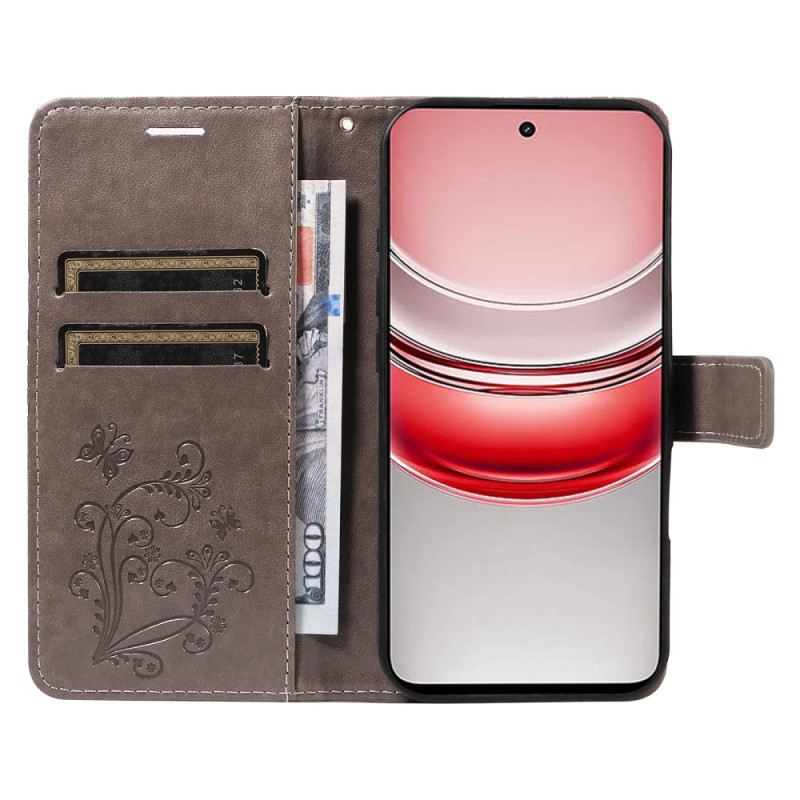 Bőrtok Realme C75 Óriás Pillangók