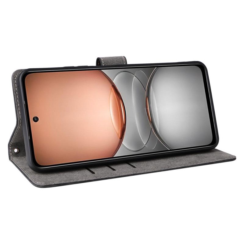 Bőrtok Realme C75 Rfid-védelemmel Ellátott Velúr Hatású