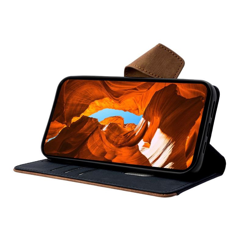 Bőrtok Realme C75 Vintage Kétszínű