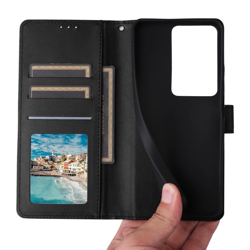 Fliptok Realme C75 Egyszínű Műbőr