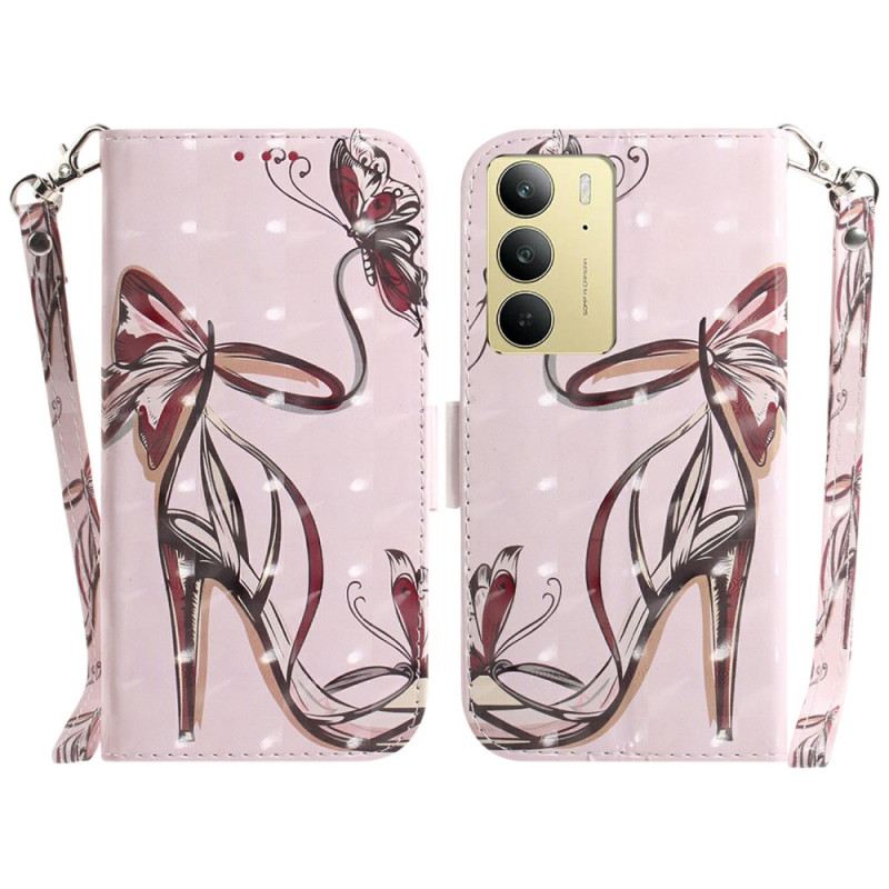 Fliptok Realme C75 Pántos Magassarkú