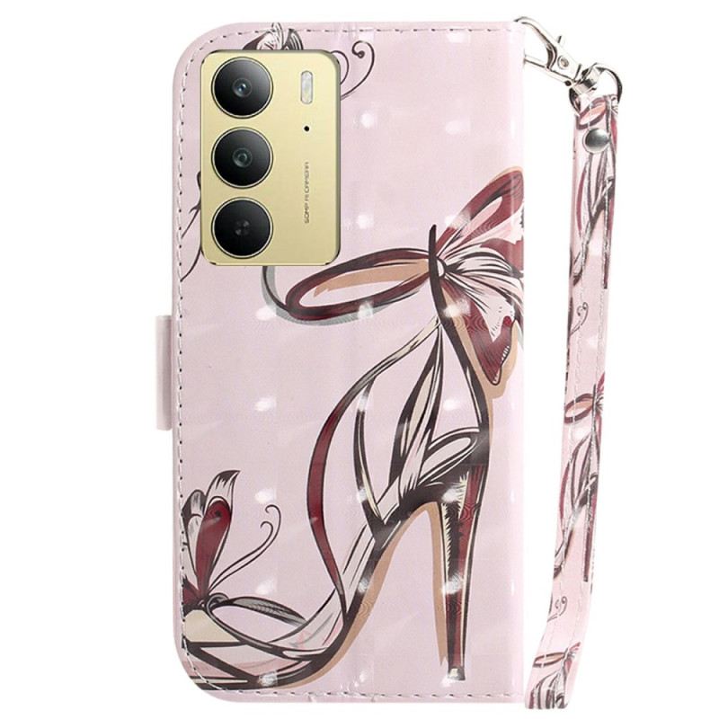 Fliptok Realme C75 Pántos Magassarkú