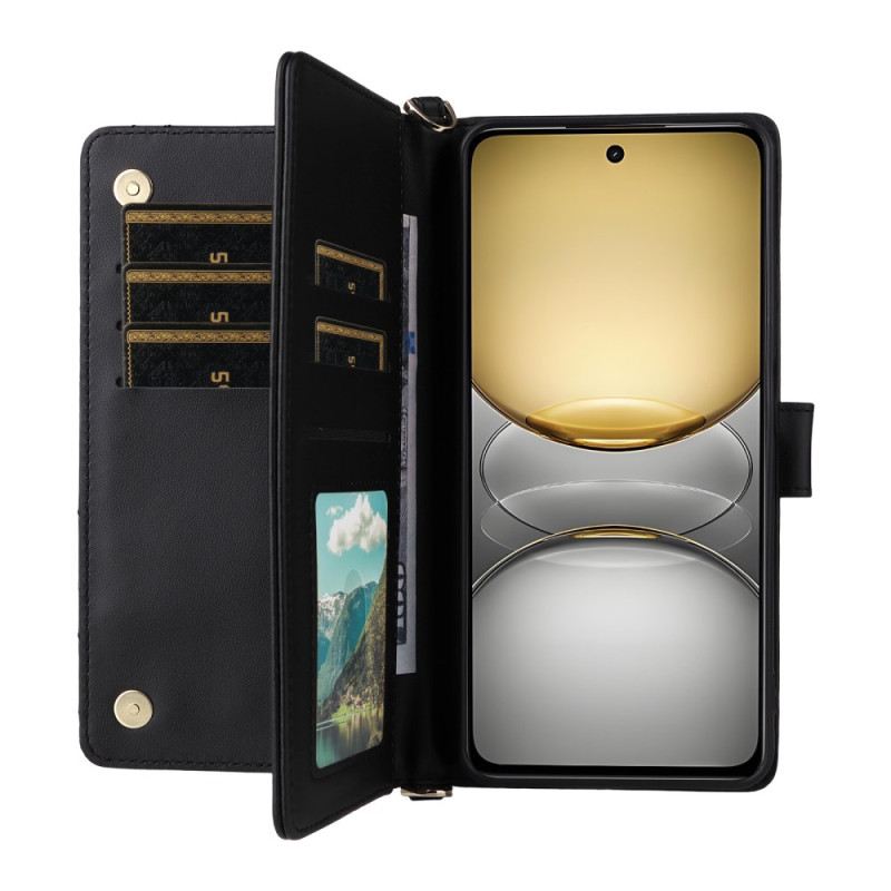 Fliptok Realme C75 Prémium Kivitel Pánttal És Vállpánttal