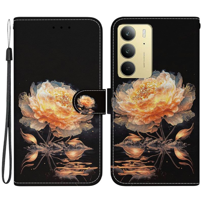 Kinyitható Tokok Realme C75 Arany Bazsarózsa