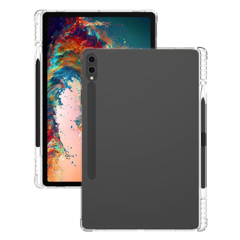 Tok Samsung Galaxy Tab S9 Plus Átlátszó Megerősített Sarkokkal És Ceruzatartóval