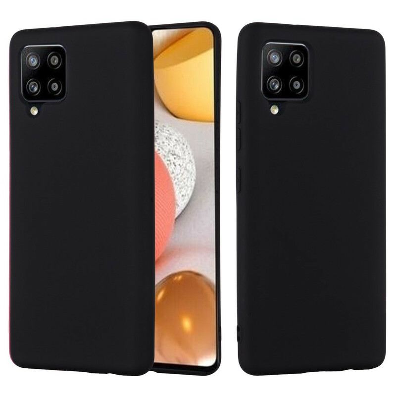 Tok Samsung Galaxy A42 5G Folyékony Szilikon Nyakpánttal