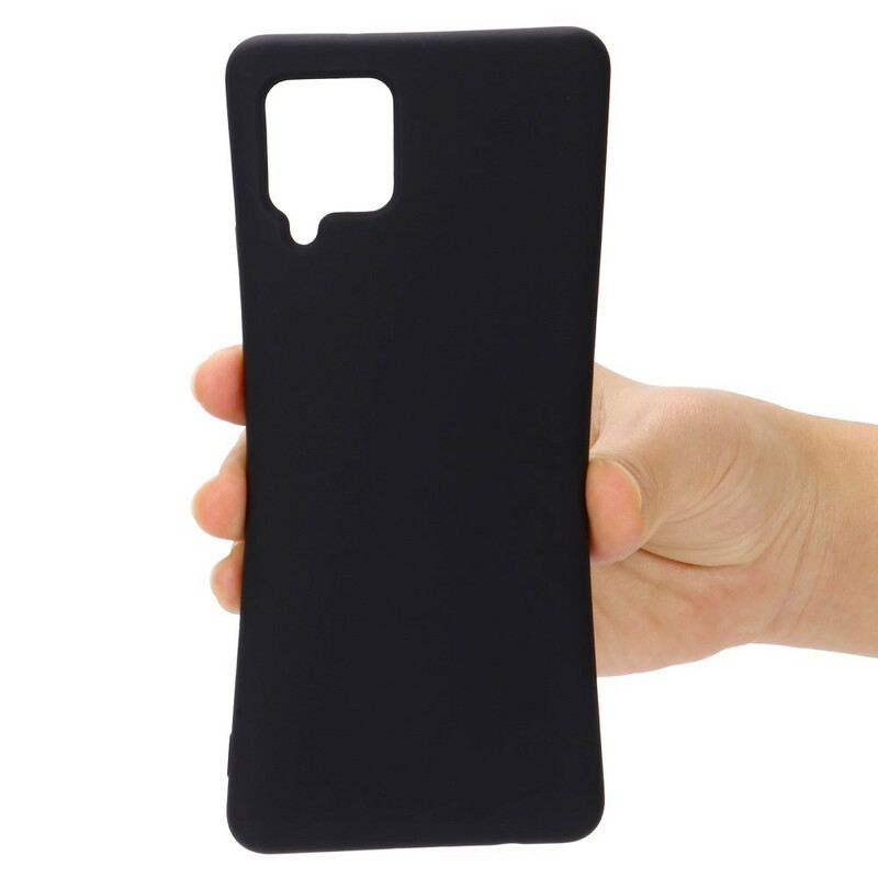 Tok Samsung Galaxy A42 5G Folyékony Szilikon Nyakpánttal