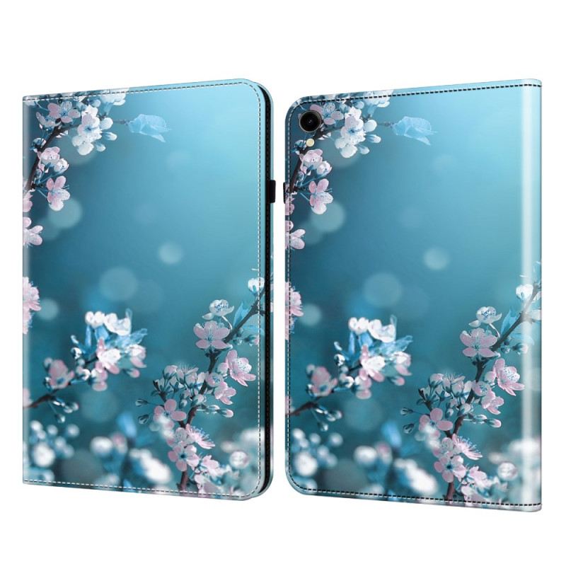 Bőrtok Samsung Galaxy Tab S9 Szilvavirágok