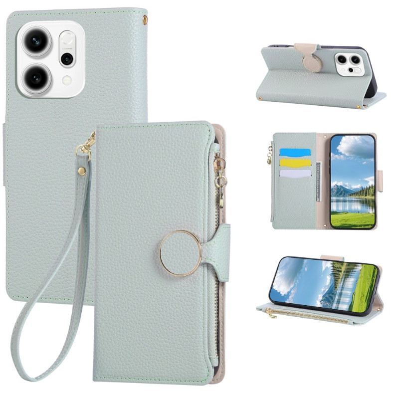 Bőrtok Oppo Reno 14 5g Cipzáras Pénztárca