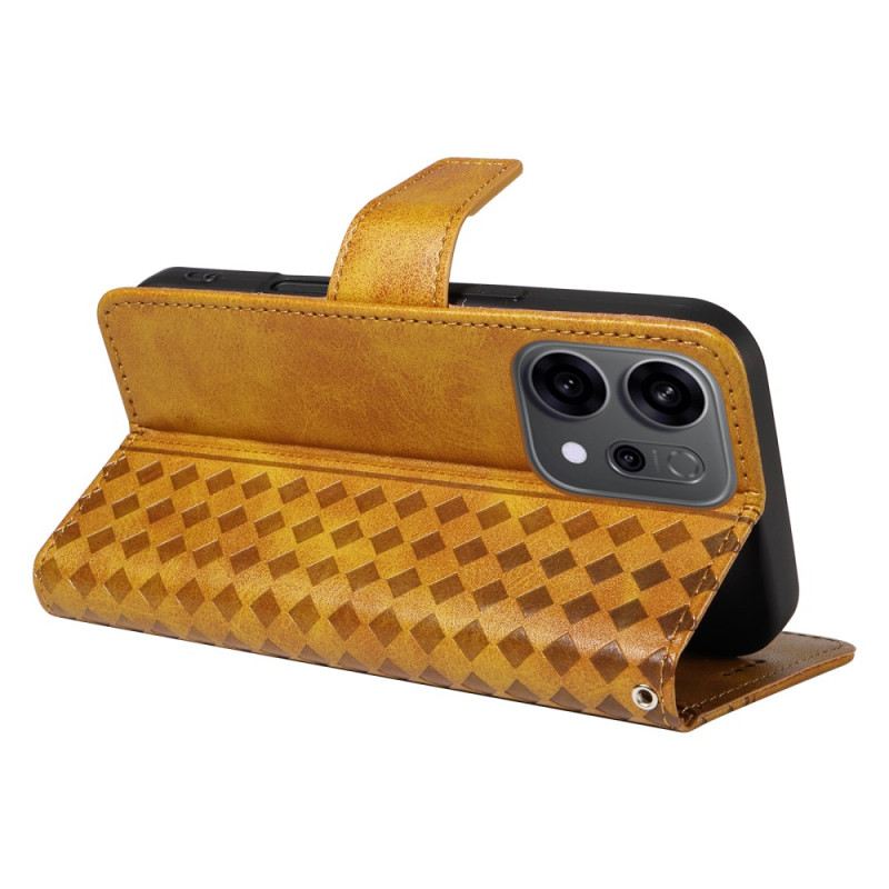 Bőrtok Oppo Reno 14 5g Gyémánt Szegély