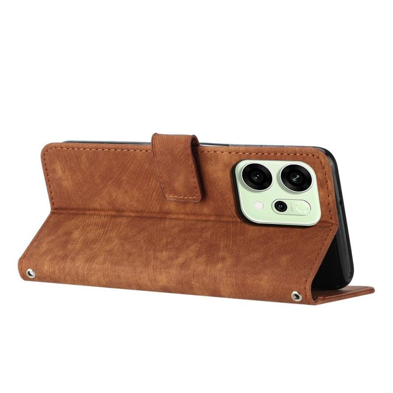 Bőrtok Oppo Reno 14 5g Retró Dizájn