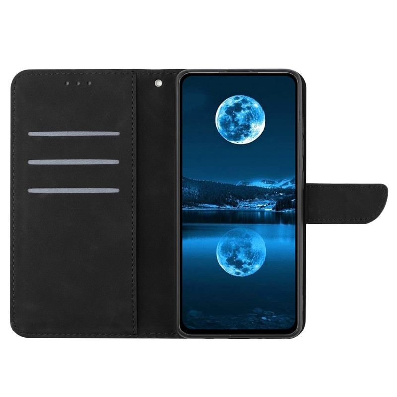 Bőrtok Oppo Reno 14 5g Vonalak És Csíkok