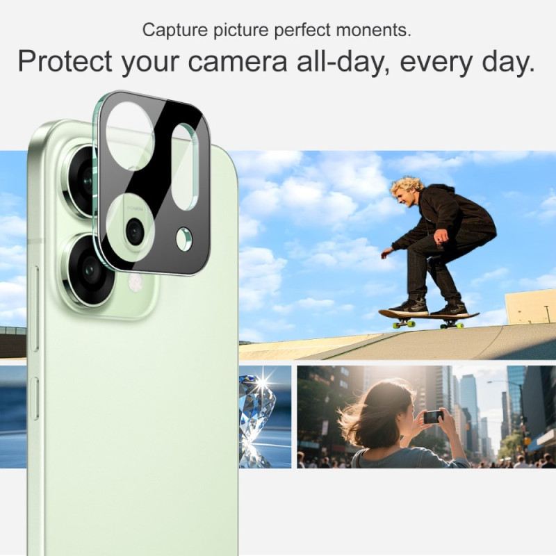 Edzett Üveg Lencsevédő Oppo Reno 14 5g-hez (fekete Változat)