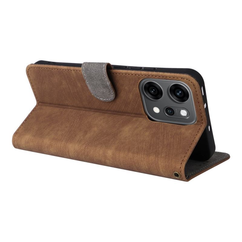 Fliptok Oppo Reno 14 5g Rfid Védelemmel Ellátott Velúr Hatású