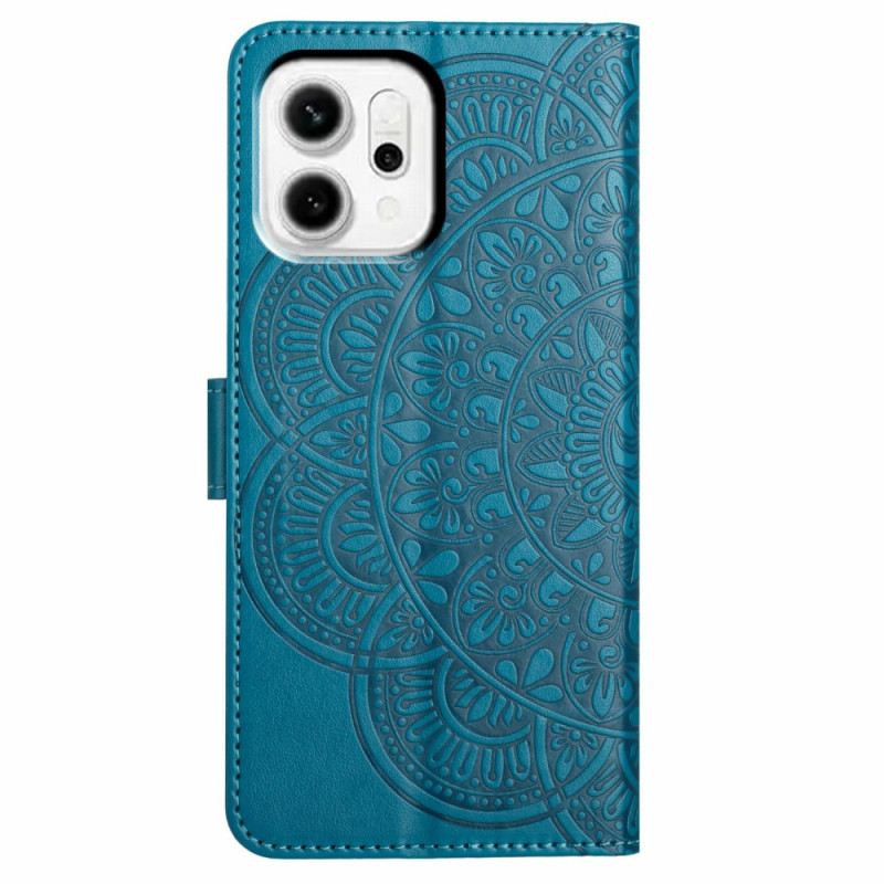 Kinyitható Bőrtok Oppo Reno 14 5g Gravírozott Mandala