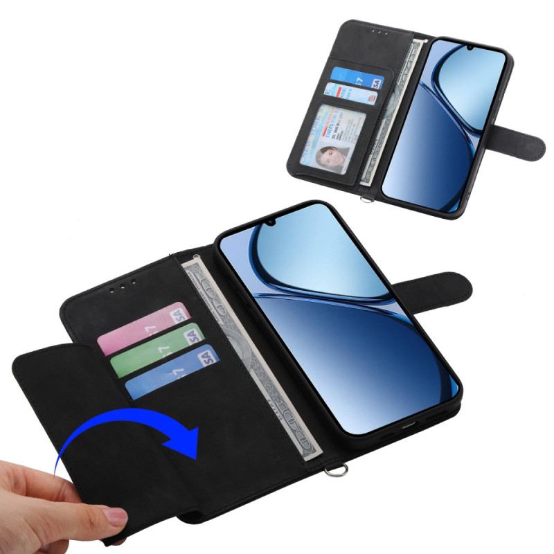 Kinyitható Bőrtok Oppo Reno 14 5g Virágmintás És Pántos