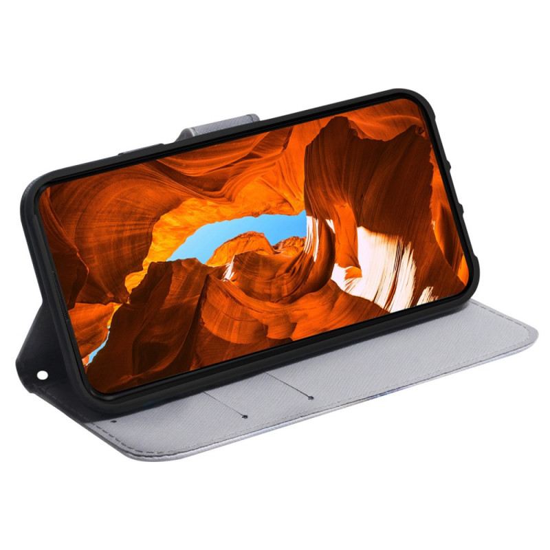 Bőrtok Oppo Reno 11f 5g Fehér Tigris