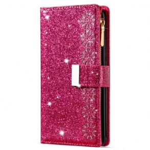 Bőrtok Samsung Galaxy S26 Flitteres Pénztárca