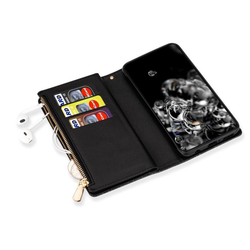 Bőrtok Samsung Galaxy S26 Flitteres Pénztárca