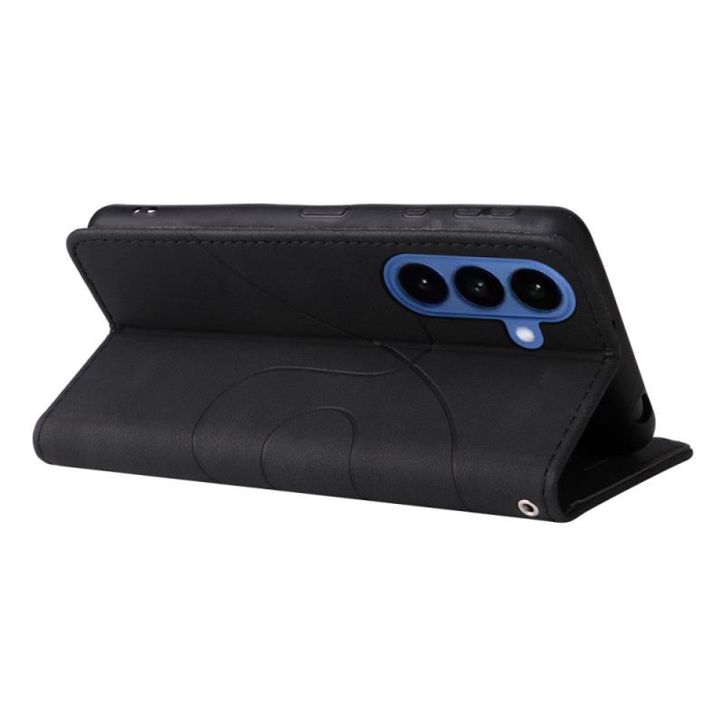 Bőrtok Samsung Galaxy S26 Kétszínű Hullámos