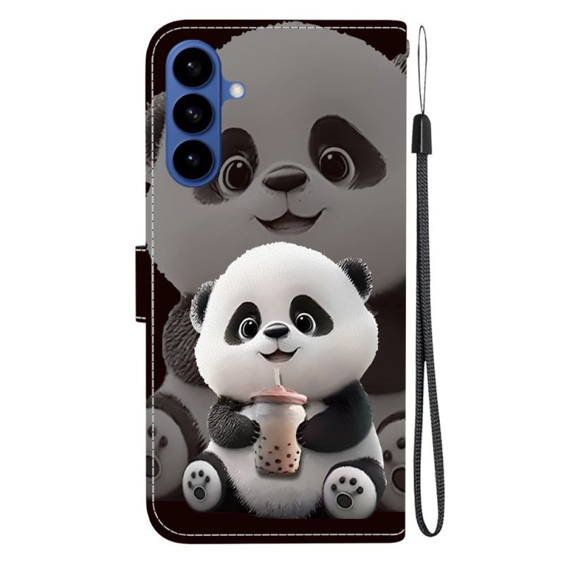 Bőrtok Samsung Galaxy S26 Kis Panda